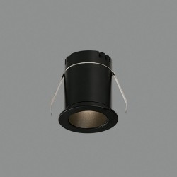 Downlight Incastrat Circular Dot ACB, LED, Negru, Modern, E3949000N, Spania