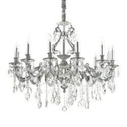 Candelabru Ideal Lux Gioconda Sp12 Argento E14, Argintiu, 164953, Italia