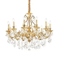 Candelabru Ideal Lux Gioconda Sp12 Oro E14, Auriu, 164960, Italia