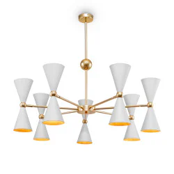 Candelabru Vesper Maytoni E14, Alb | Auriu, MOD108PL-14WG, Germania