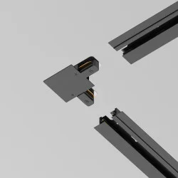 Conector Colt Sina 1 Faza Accessories For Tracks Unity TRA002CL-11B Maytoni Negru, Germania Conector Colt Sina 1 Faza Accessories For Tracks Unity TRA002CL-11B Maytoni Negru, Germania