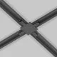 Conector Cruce Sina 1 Faza Accessories For Tracks Unity TRA002CX-11B Maytoni Negru, Germania
