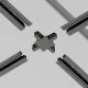 Conector Cruce Sina 1 Faza Accessories For Tracks Unity TRA002CX-11B Maytoni Negru, Germania