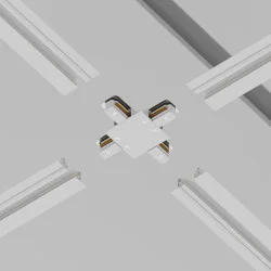Conector Cruce Sina 1 Faza Accessories For Tracks Unity TRA002CX-11W Maytoni Alb, Germania Conector Cruce Sina 1 Faza Accessories For Tracks Unity TRA002CX-11W Maytoni Alb, Germania