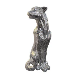 Figurina Decorativa Schuller ·Baguira·Leopard Figure,Silver, Right 523306 Spania Figurina Decorativa Schuller ·Baguira·Leopard Figure,Silver, Right 523306 Spania