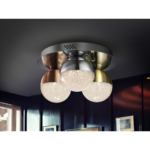 Lustra Plafon SPHERE Schuller Led, Crom|Alama|Cupru 794025 Spania