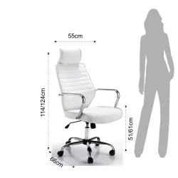 Scaun Birou Evolution White 2428 Tomasucci Italia  Scaun Birou Evolution White 2428 Tomasucci Italia