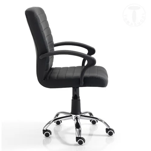Scaun Birou Cu Roti Pany High Black 3128 Tomasucci Italia  Scaun Birou Cu Roti Pany High Black 3128 Tomasucci Italia