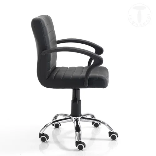 Scaun Birou Cu Roti Pany Black 3130 Tomasucci Italia  Scaun Birou Cu Roti Pany Black 3130 Tomasucci Italia