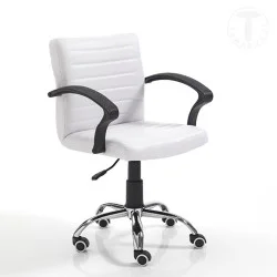 Scaun Birou Cu Roti Pany White 3131 Tomasucci Italia  Scaun Birou Cu Roti Pany White 3131 Tomasucci Italia