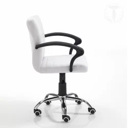 Scaun Birou Cu Roti Pany White 3131 Tomasucci Italia  Scaun Birou Cu Roti Pany White 3131 Tomasucci Italia
