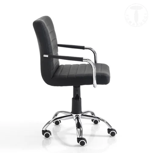 Scaun Birou Cu Roti Milko Black 3132 Tomasucci Italia 