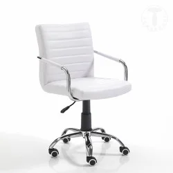 Scaun Birou Cu Roti Milko White 3133 Tomasucci Italia 