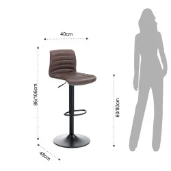 Scaun Bar Garbo Brown 3993 Tomasucci Italia  Scaun Bar Garbo Brown 3993 Tomasucci Italia