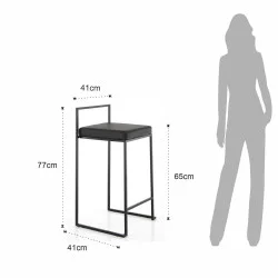 Scaun Bar Dodo Black Home 5347 Tomasucci Italia  Scaun Bar Dodo Black Home 5347 Tomasucci Italia