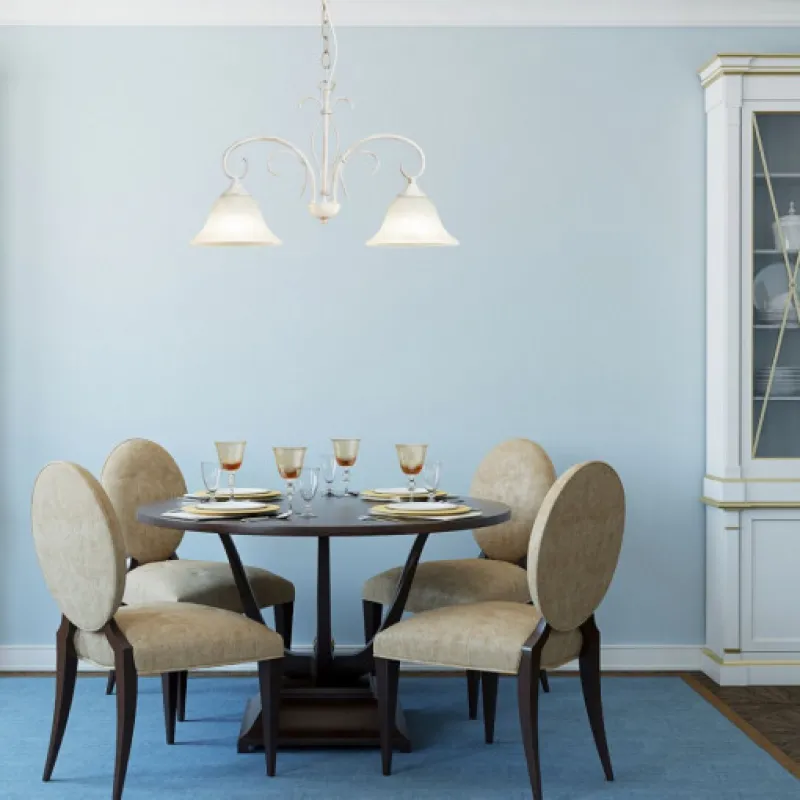 Candelabru Rabalux Katherine 7189 E27, Alb Antichizat, Metal, Ungaria