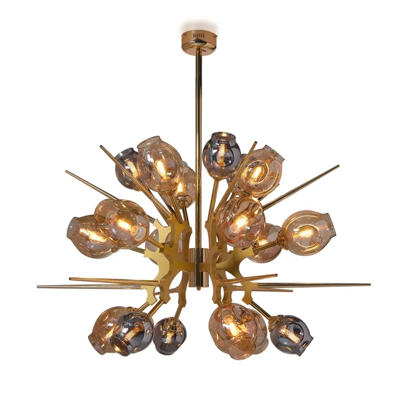 Candelabru K-Lighting Solar, E27, Auriu, 018107D135G, Portugalia