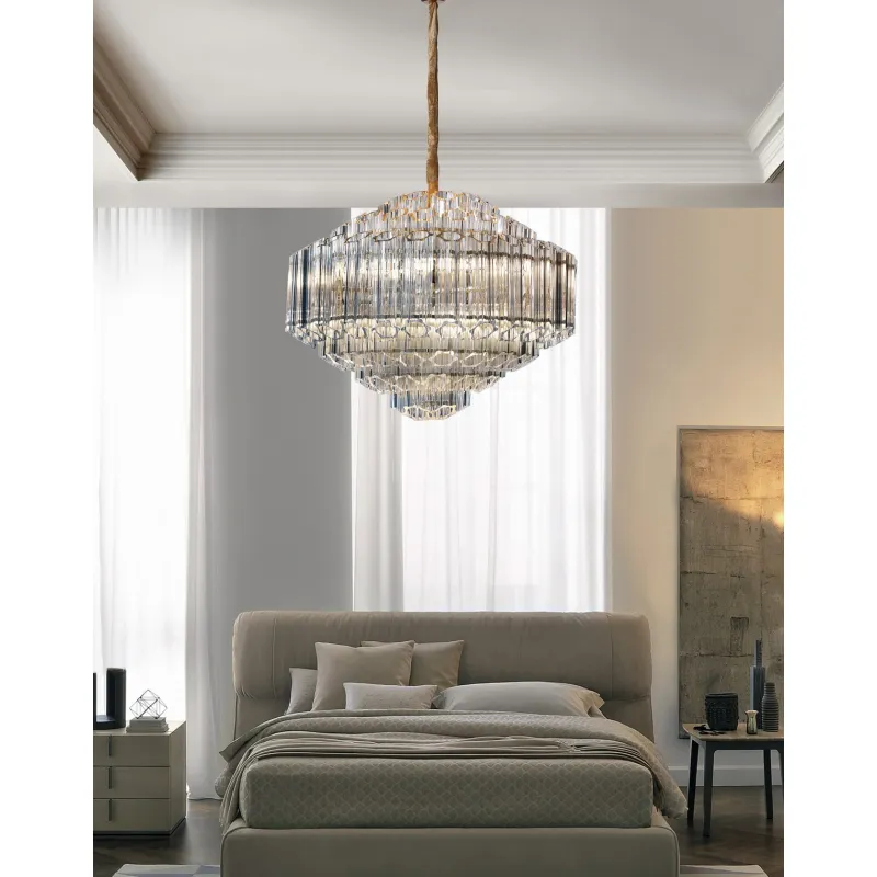 Suspensie K-Lighting Lux, E14, Auriu, 018111D60G, Portugalia