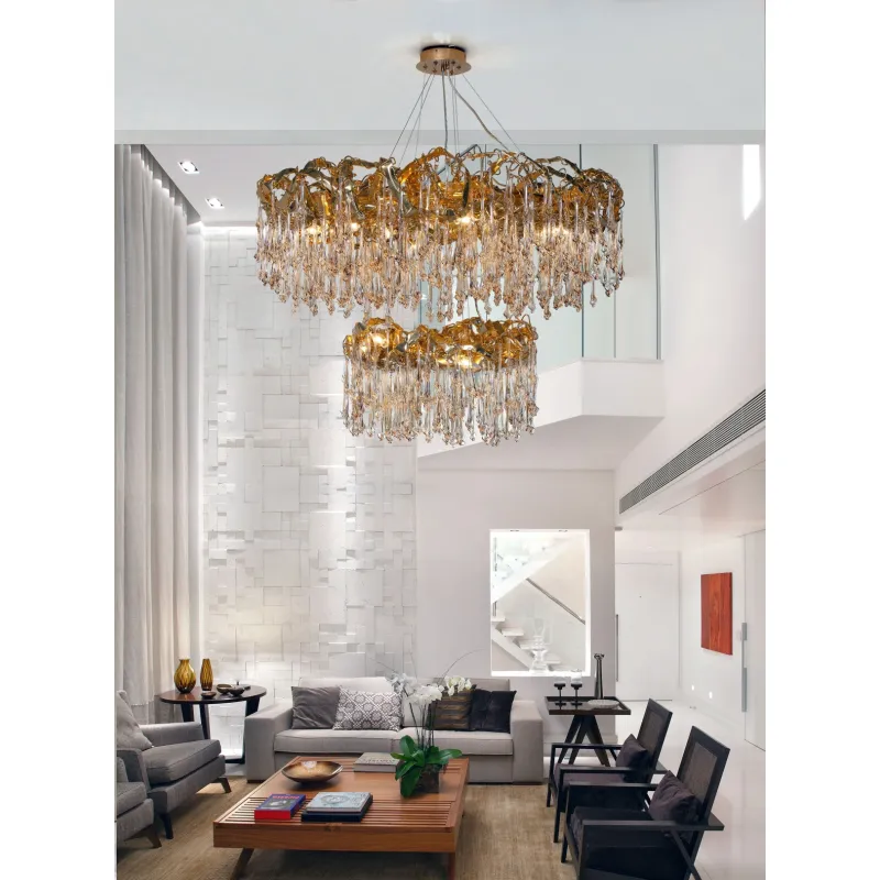 Candelabru K-Lighting Sculpture, E14, Auriu, 018158D110G, Portugalia