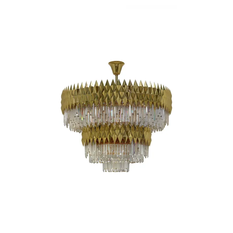 Candelabru K-Lighting Lune, E14, Auriu, 018183D120G, Portugalia
