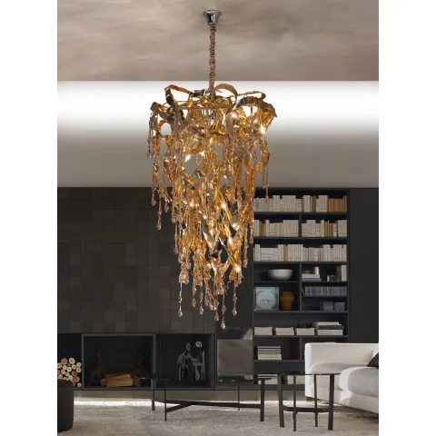 Suspensie K-Lighting Sculpture, E14, Auriu, 018189D70G, Portugalia