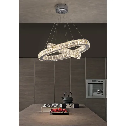Suspensie K-Lighting Tapled, Led, Crom, 018194D60C, Portugalia