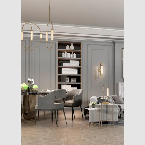 Pendul K-Lighting Andy, Led, Auriu, 018202D38G, Portugalia