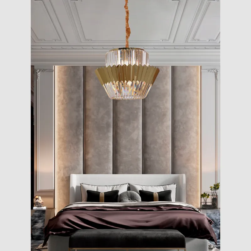 Suspensie K-Lighting Maia, E14, Auriu, 018207D60G, Portugalia