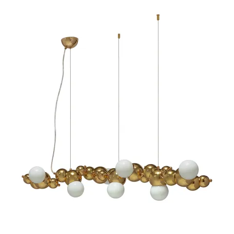 Suspensie K-Lighting Tiazol, E27, Auriu, 018214L130G, Portugalia