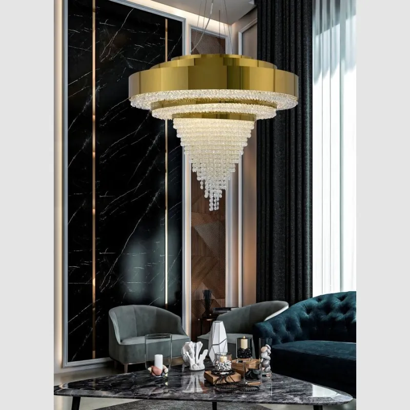 Candelabru K-Lighting Baco, E14, Auriu, 018225D80G, Portugalia