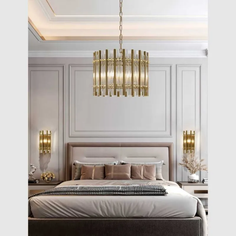 Pendul K-Lighting Chloe, E14, Auriu, 018226D45G, Portugalia