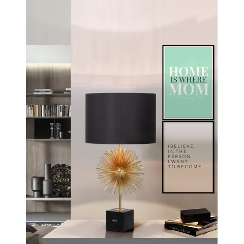 Veioza K-Lighting Gossip, E27, Auriu, 018545G, Portugalia