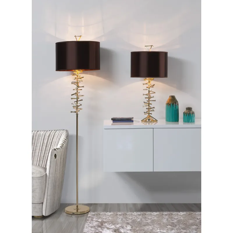 Veioza K-Lighting Bones, E27, Auriu, 018546G, Portugalia