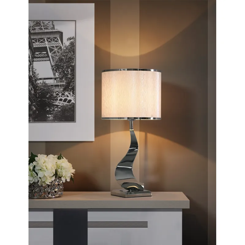 Veioza K-Lighting Line S, E27, Crom, 018560C, Portugalia