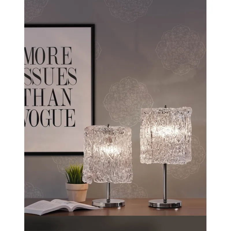 Veioza K-Lighting Atenas, E14, Crom, 018574C, Portugalia