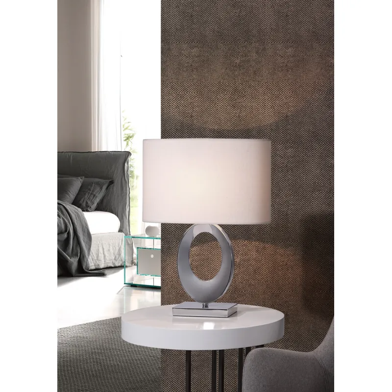 Veioza K-Lighting Gloso, E27, Crom, 018578C, Portugalia