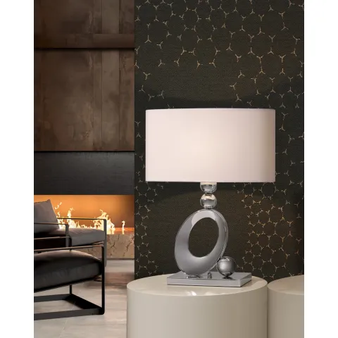 Veioza K-Lighting Gloso, E27, Crom, 018579C, Portugalia