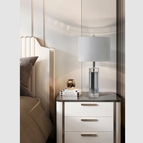 Veioza K-Lighting Metanira, E27, Crom, 018602C, Portugalia