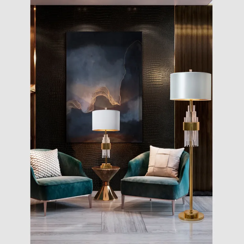 Veioza K-Lighting Oriente, E27, Auriu, 018624G, Portugalia
