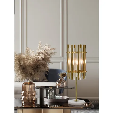 Veioza K-Lighting Chloe, E14, Auriu, 018626G, Portugalia
