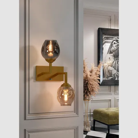 Aplica K-Lighting Solar, E27, Auriu, 018777G, Portugalia