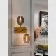 Aplica K-Lighting Solar, E27, Auriu, 018777G, Portugalia