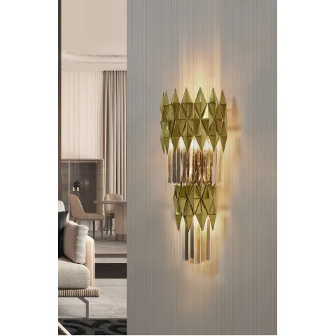 Aplica K-Lighting Lune, E14, Auriu, 018783G, Portugalia