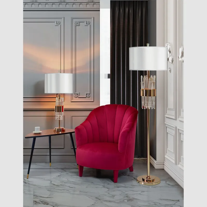 Lampadar K-Lighting Volupia, E27, Auriu, 019047G, Portugalia