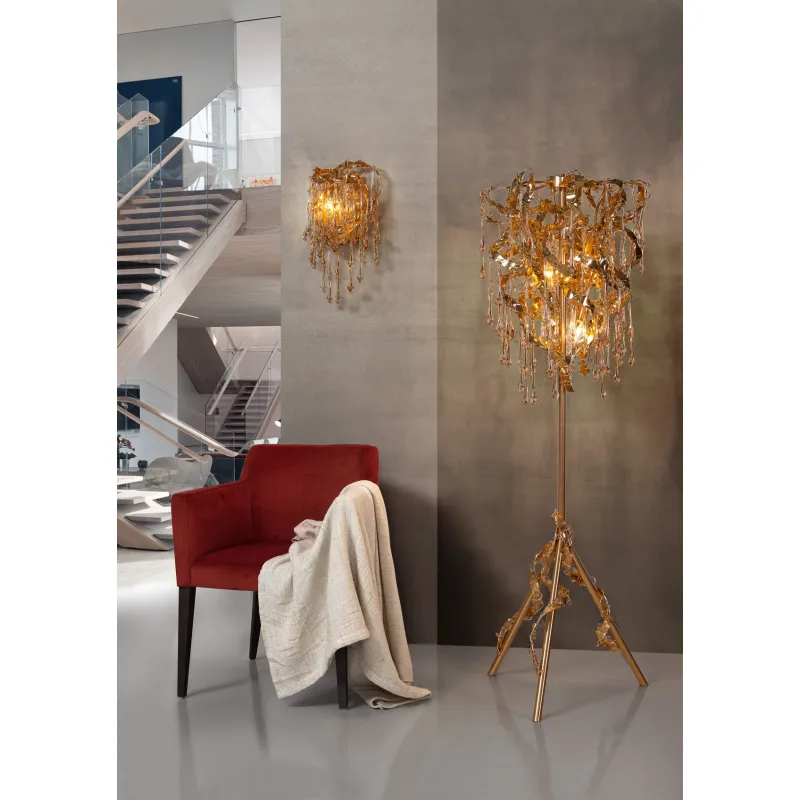 Lampadar K-Lighting Sculpture, E14, Auriu, 019089G, Portugalia