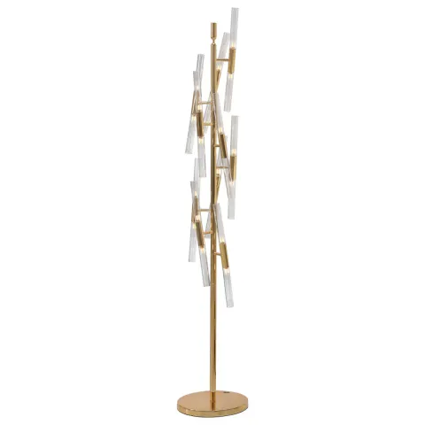 Lampadar K-Lighting Crocodile, G4, Auriu, 019112G, Portugalia