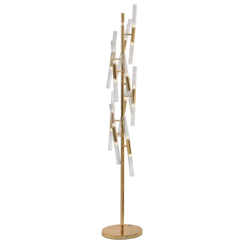 Lampadar K-Lighting Crocodile, G4, Auriu, 019112G, Portugalia