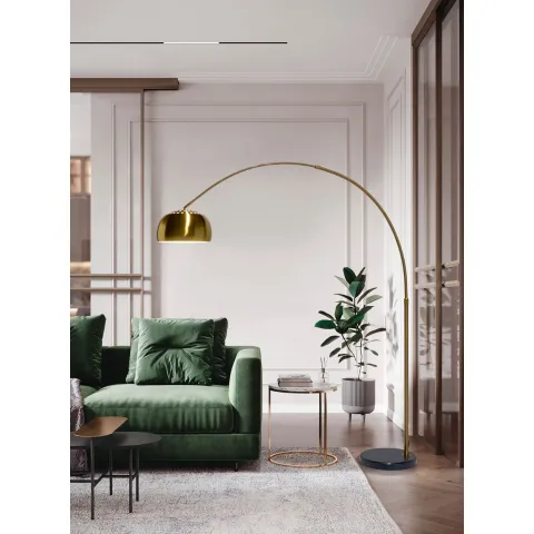 Lampadar K-Lighting Arc, E27, Auriu, 01Mt998Xlg, Portugalia
