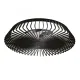 Plafoniera cu ventilator HIMALAYA 7121 Mantra LED, Negru, Spania