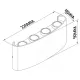 Aplica Exterior ARCS 7814 Mantra LED, Nisip, Spania